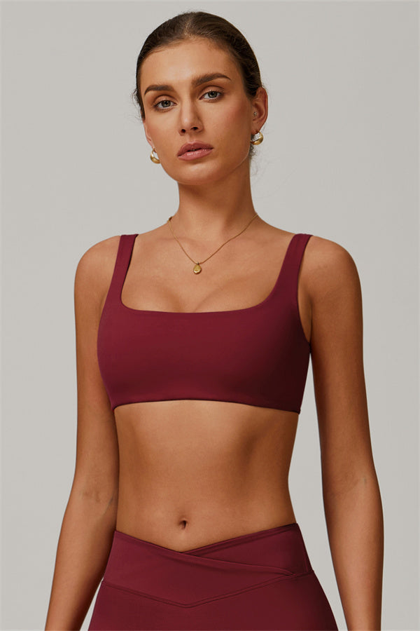 The Halo Sports Bra Burgundy