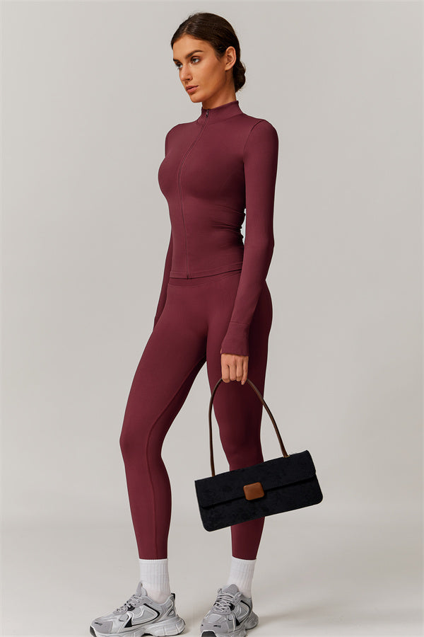 The Nova Luxe Jacket Sports Bra Leggings 3-Piece Set