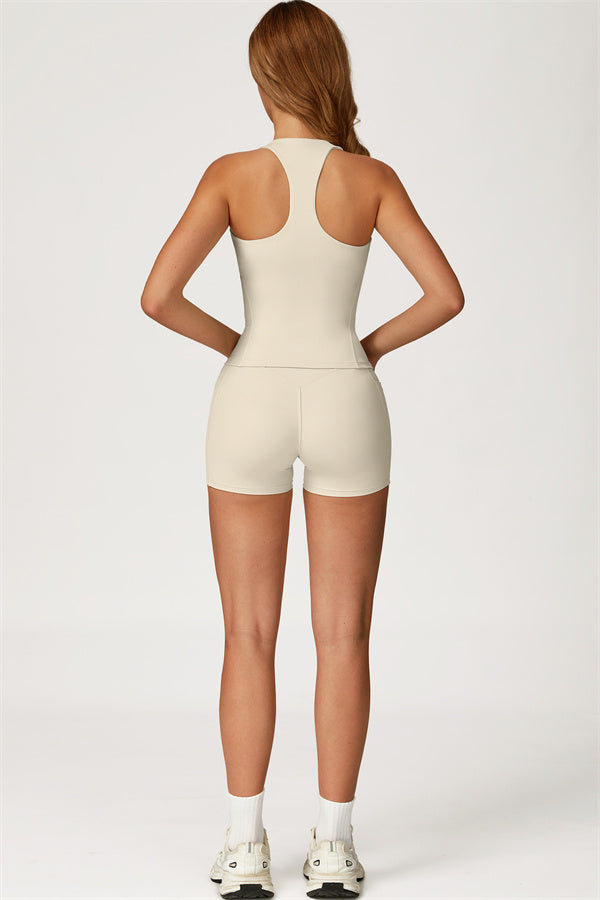 The Glacier Crop Tank Shorts 2-Piece Set