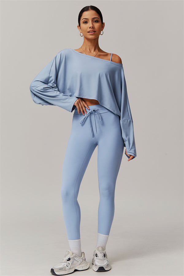 The Resonate Drift Cropped Pullover Leggings 2-Piece Set