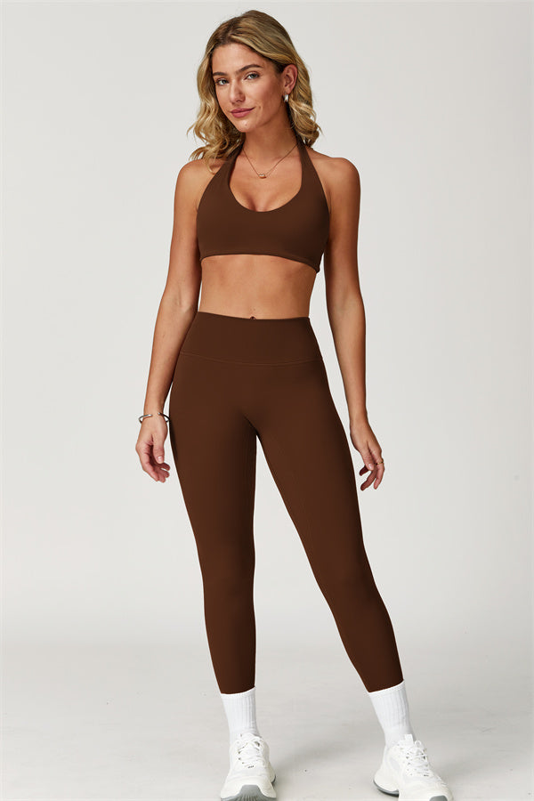 The Boost Halter Sports Bra Isabella Leggings 2-Piece Set