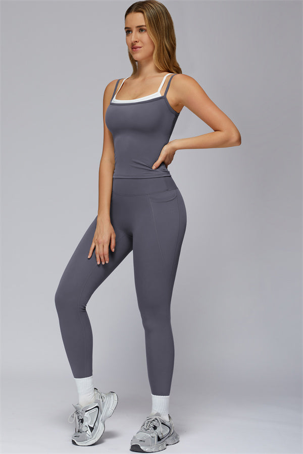 The Unbreakable Crop Tank Leggings 2-Piece Set
