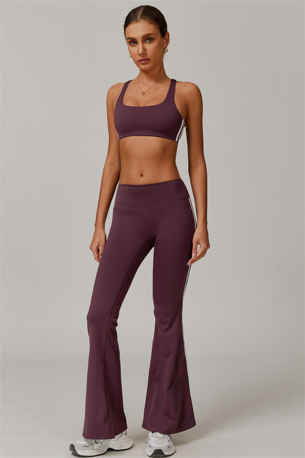 The Splendor Sports Bra Flared Leggings 2-Piece Set