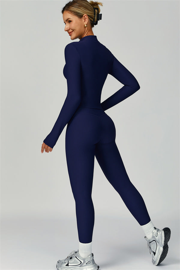 The Burst Jacket Sports Bra Leggings 3-Piece Set