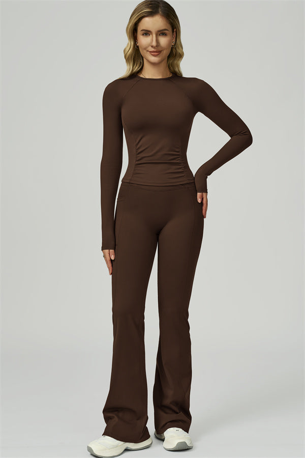 The FlexFit Active Top Flared Leggings 2-Piece Set
