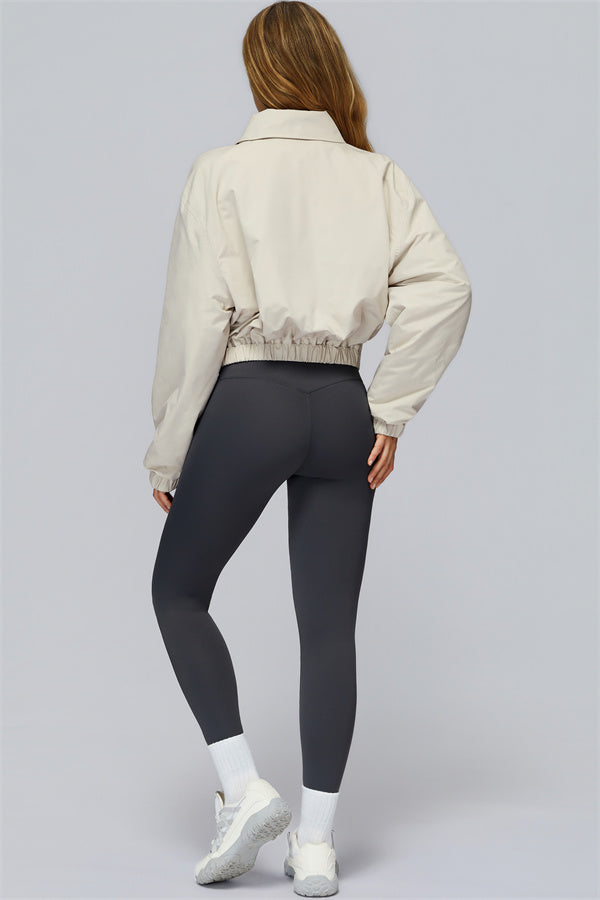 The Elle Form Crop Zip Jacket