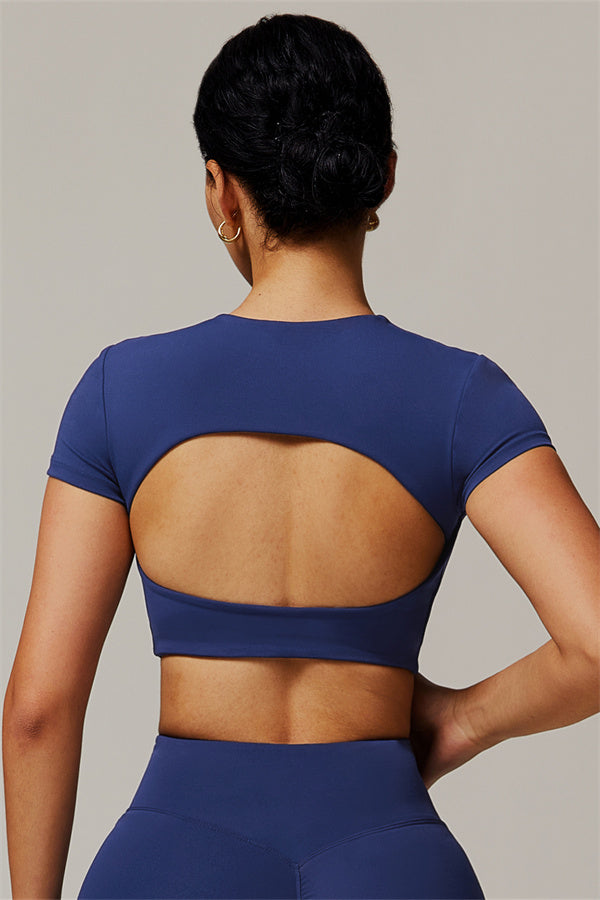 The Delicate Crop Top Navy