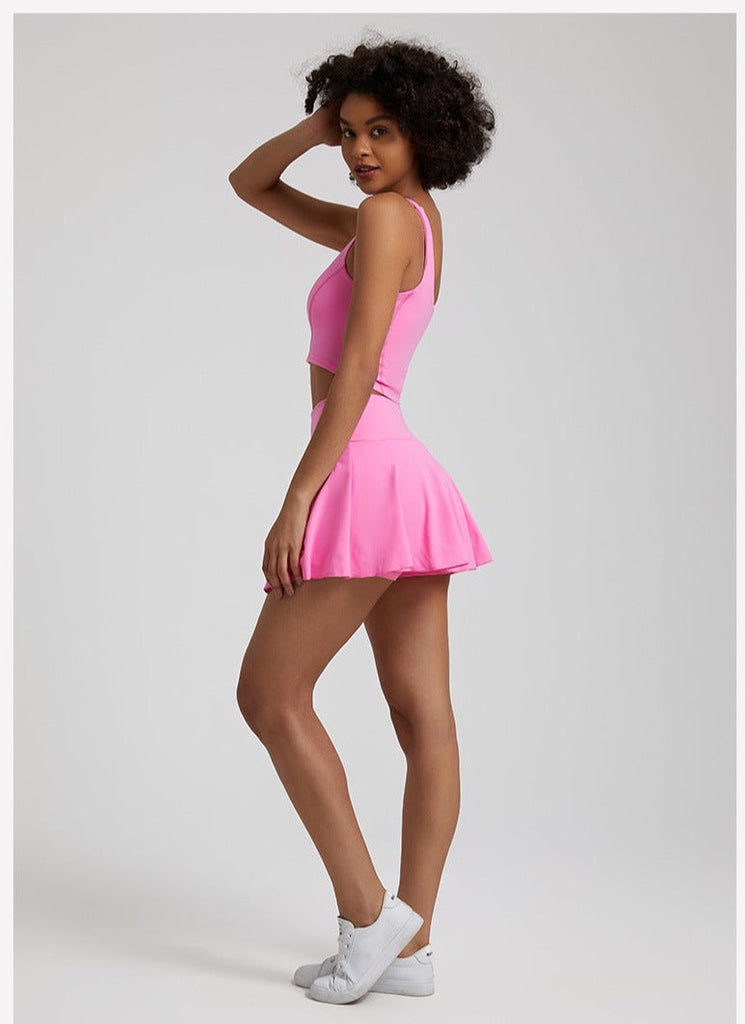 Tennis Crop Top & Skort Set
