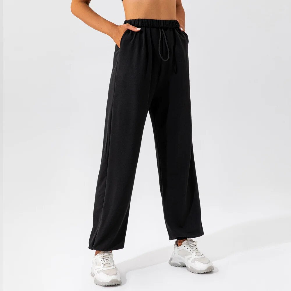 Vitality Cotton Sweatpants Black