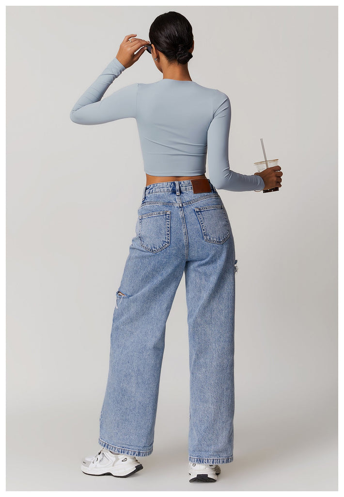 Amy Square Cut Longsleeve Top