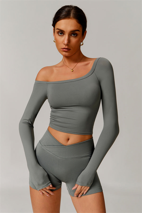 The Vivid Long Sleeve Crop Top
