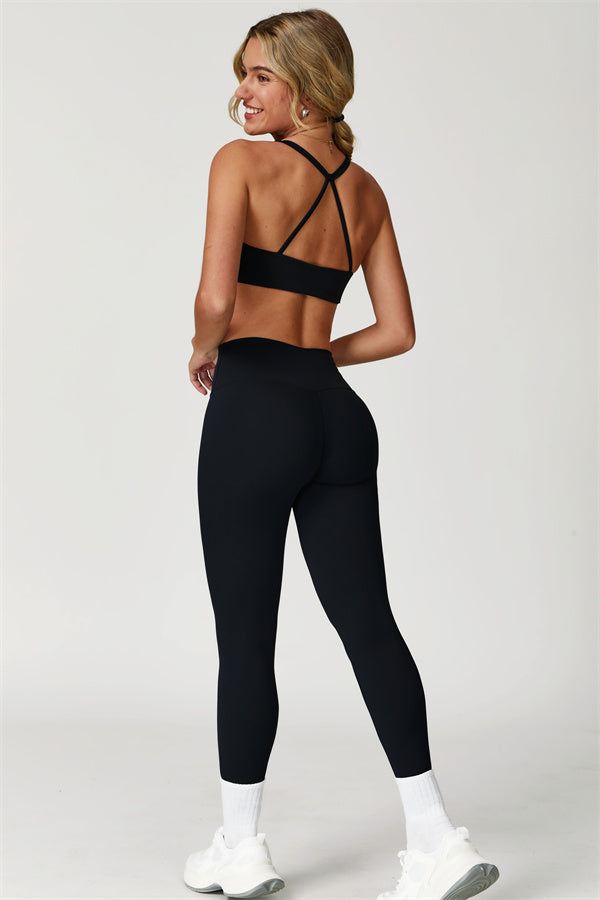 The Boost Crossback Sports Bra Isabella Leggings 2-Piece Set