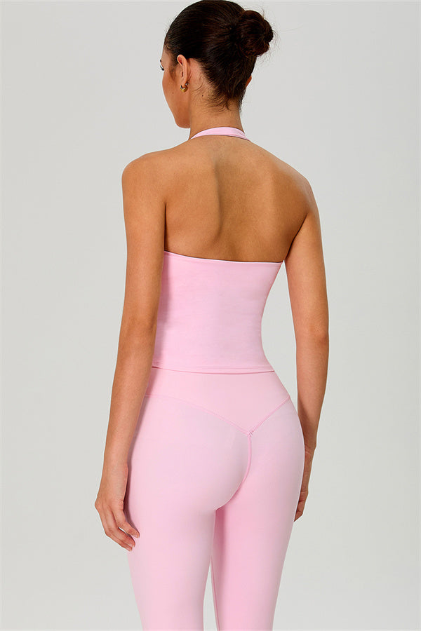 The Solid Halter Tank Top