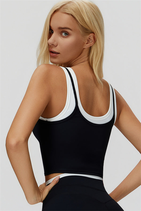 The Canyon Crop Tank Flared Leggings 2-Piece Set