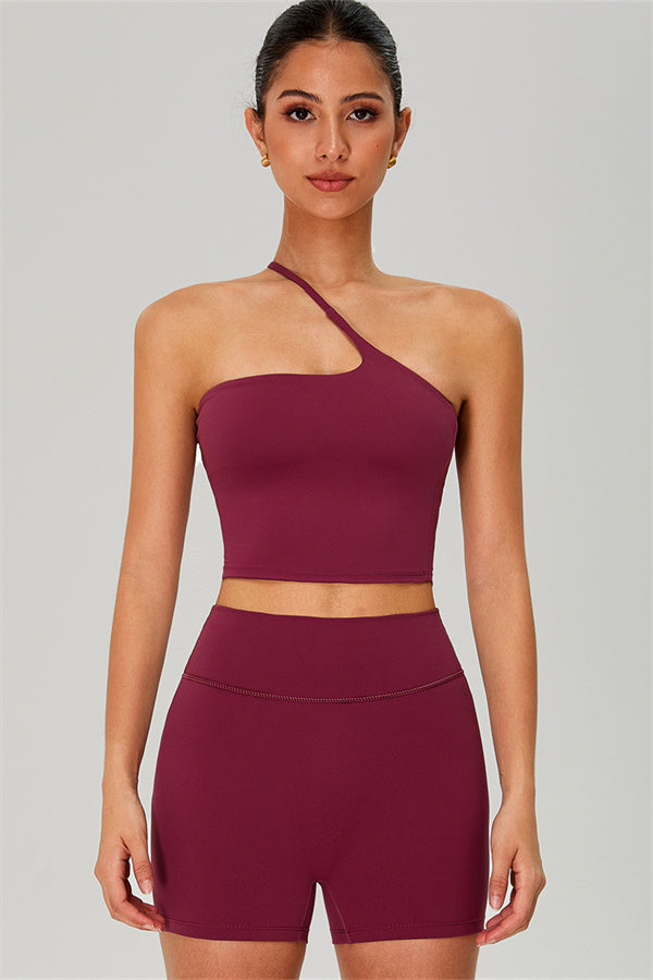 The Jewel One-Shoulder Crop Top