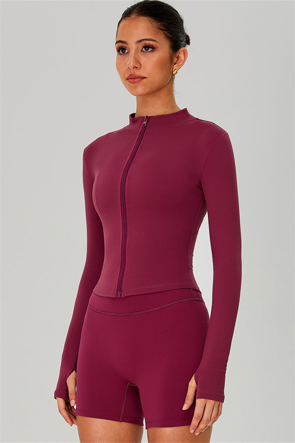 The Jewel Zip Jacket Shorts 2-Piece Set