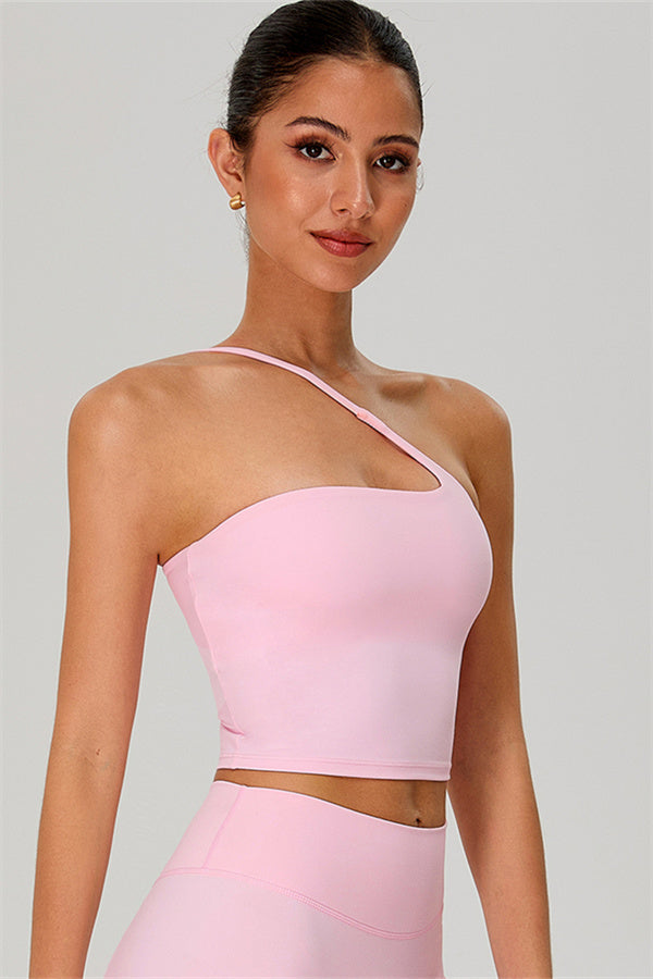 The Jewel One-Shoulder Crop Top Shorts 2-Piece Set