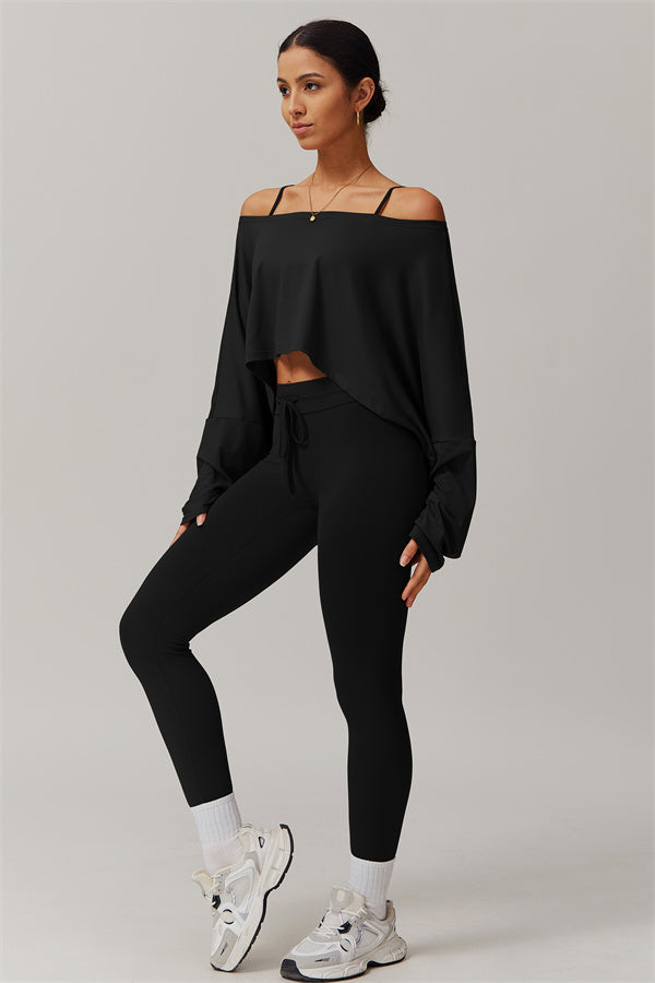 The Resonate Drift Cropped Pullover Leggings 2-Piece Set