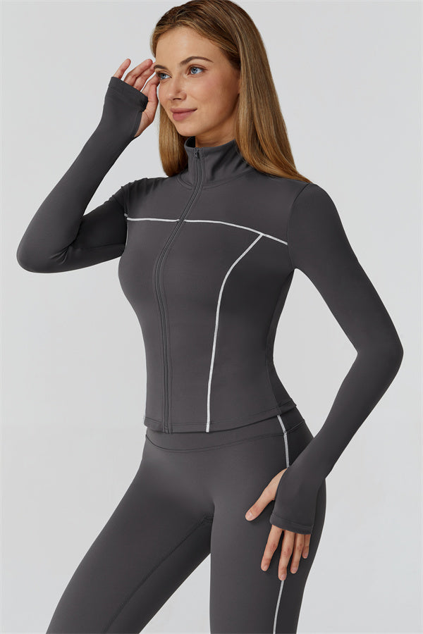 The Venus Zip Longsleeve Top