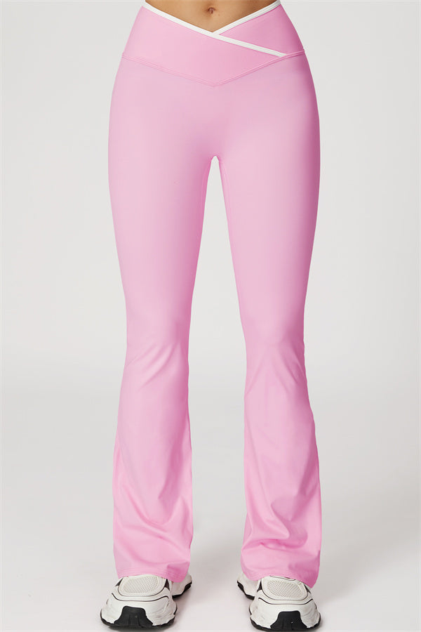 The Radiant Crop Top Flared Leggings 2-Piece Set