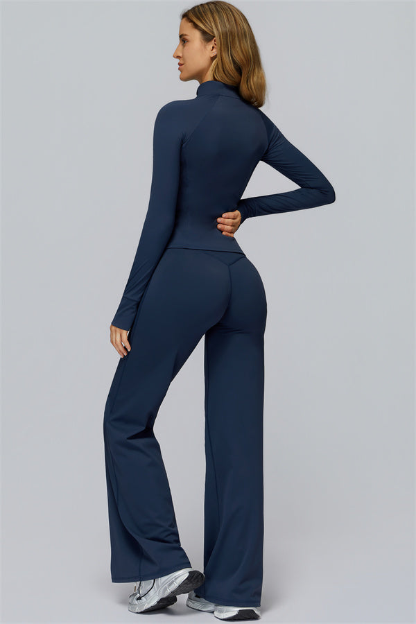 The FlexCore Pure Zip Jacket Flared Leggings 2-Piece Set