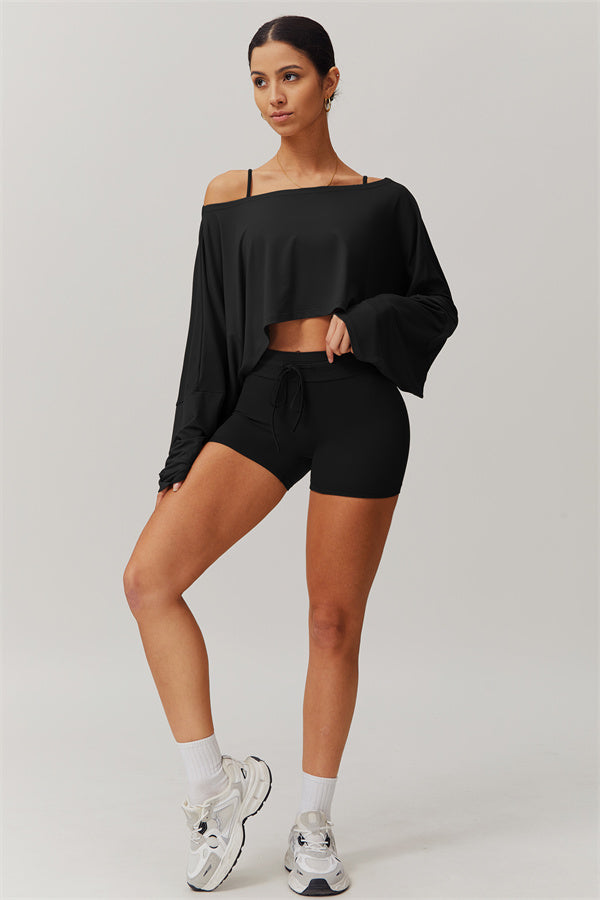 The Resonate Drift Cropped Pullover Shorts 2-Piece Set