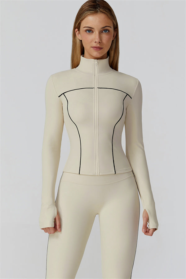 The Venus Zip Longsleeve Top