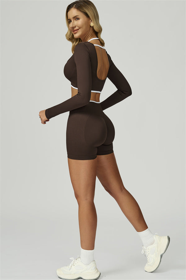 The Prime Line Long Sleeve Crop Top