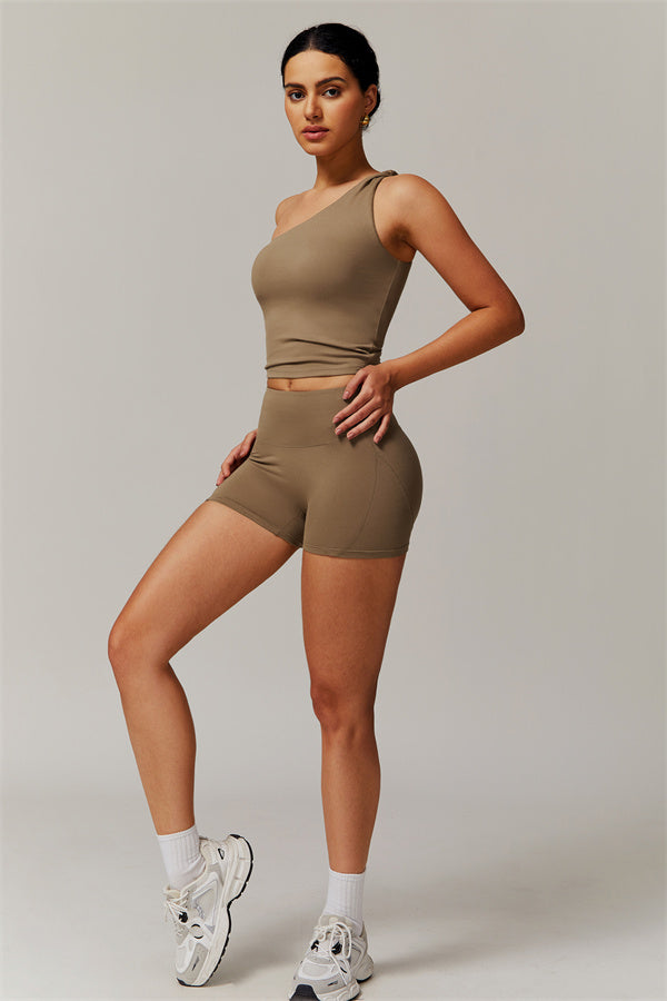 The Luxe One-Shoulder Crop Top