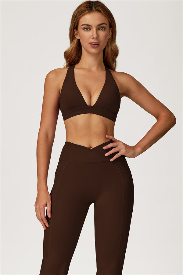 The Glacier Sports Bra Flared Leggings 2-Piece Set
