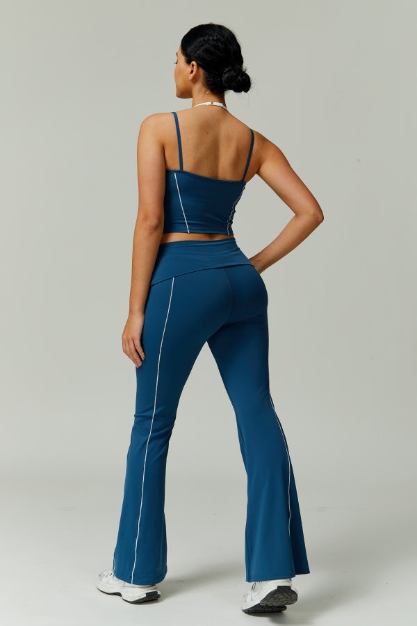 The Radiant Crop Top Flares 2-Piece Set