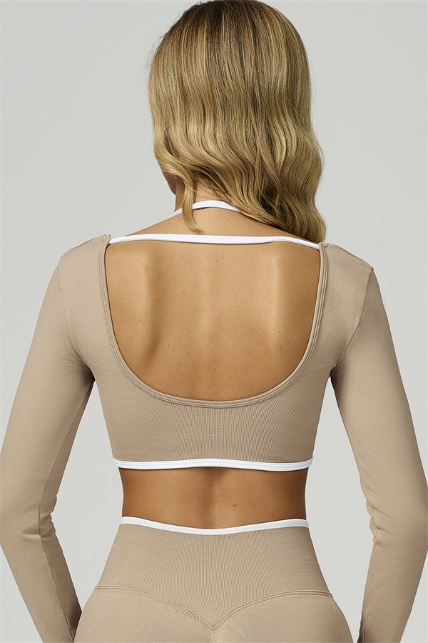 The Prime Line Long Sleeve Crop Top Nobel