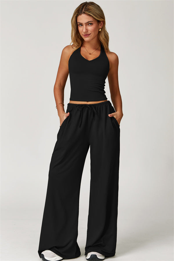 The Sprint Halter Tank Top Sweatpants 2-Piece Set