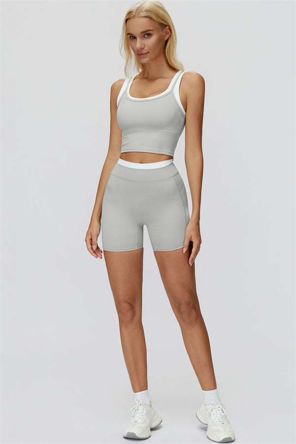 The Canyon Crop Tank Shorts 2-Piece Set