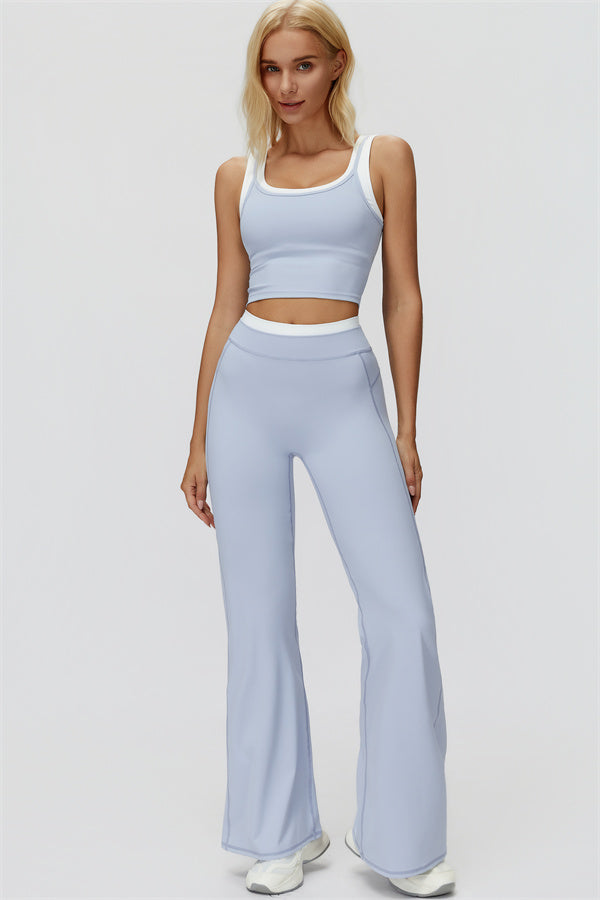 The Canyon Crop Tank Flared Leggings 2-Piece Set