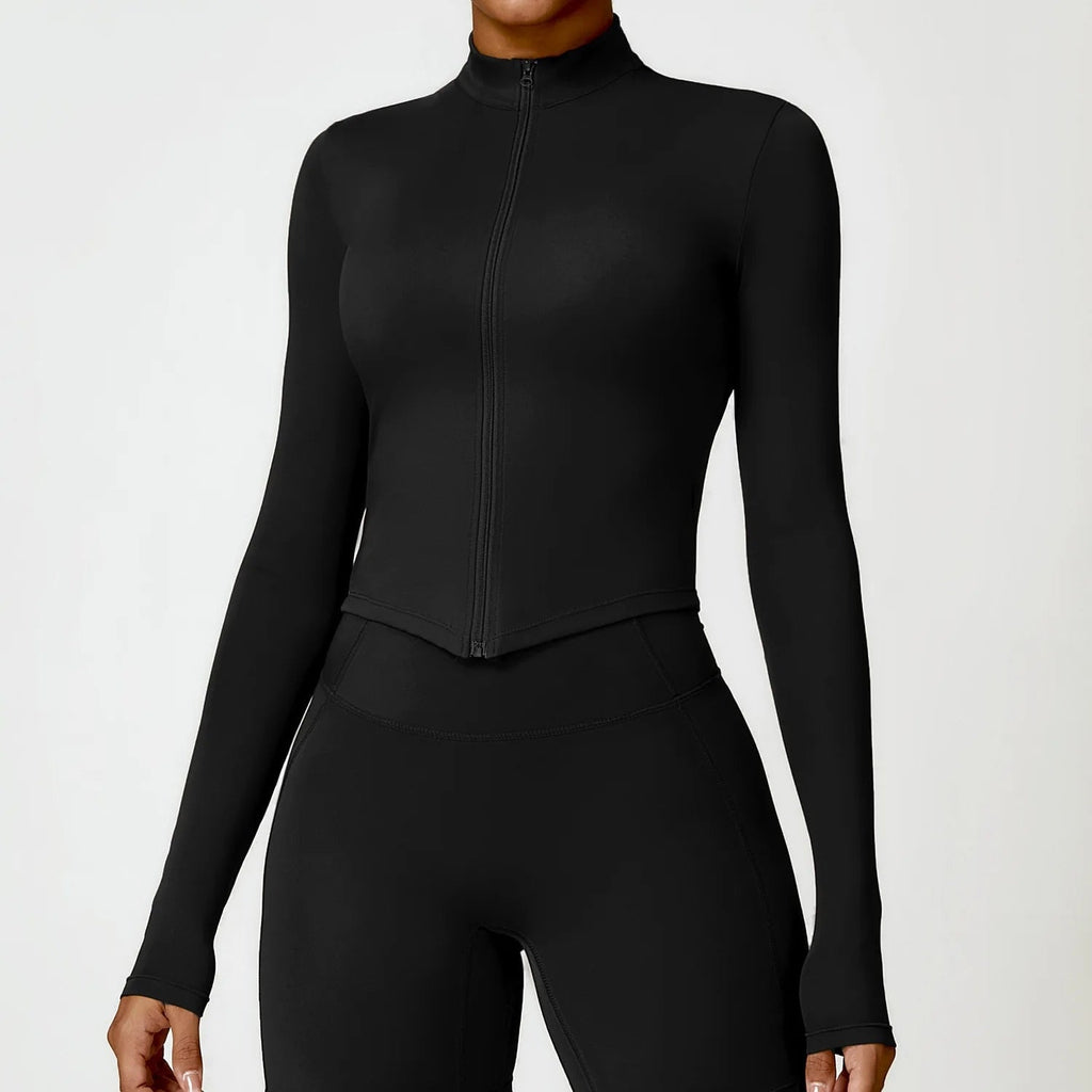 Supreme Zip Longsleeve Top Black