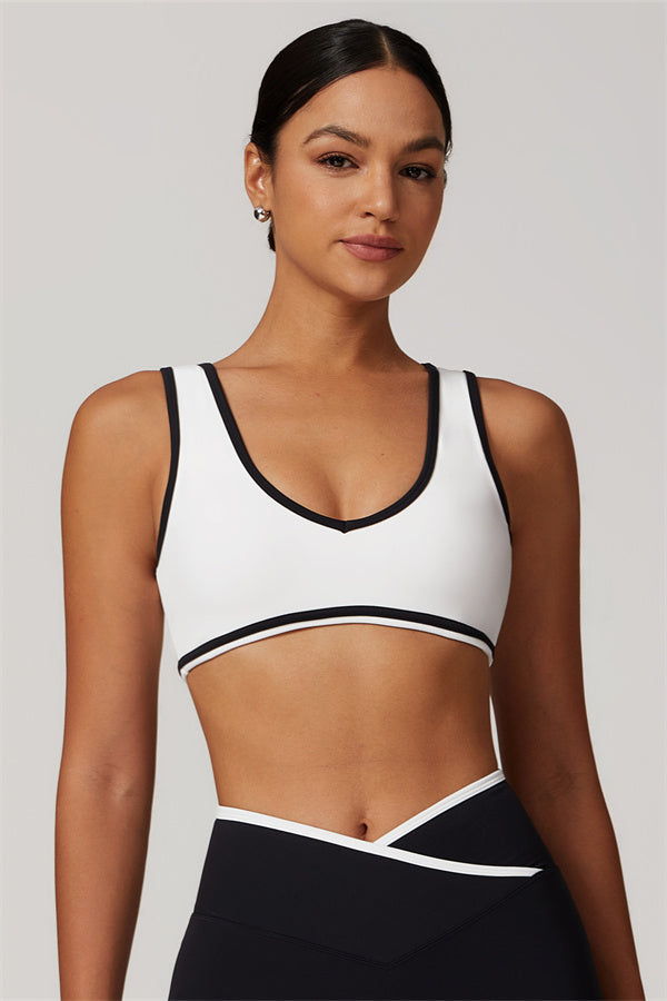 Stamina Peak Sports Bra White