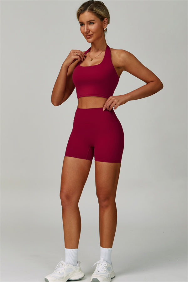 The Seraphine Halter Crop Top