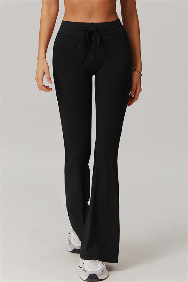 The Resonate Flared Leggings Black