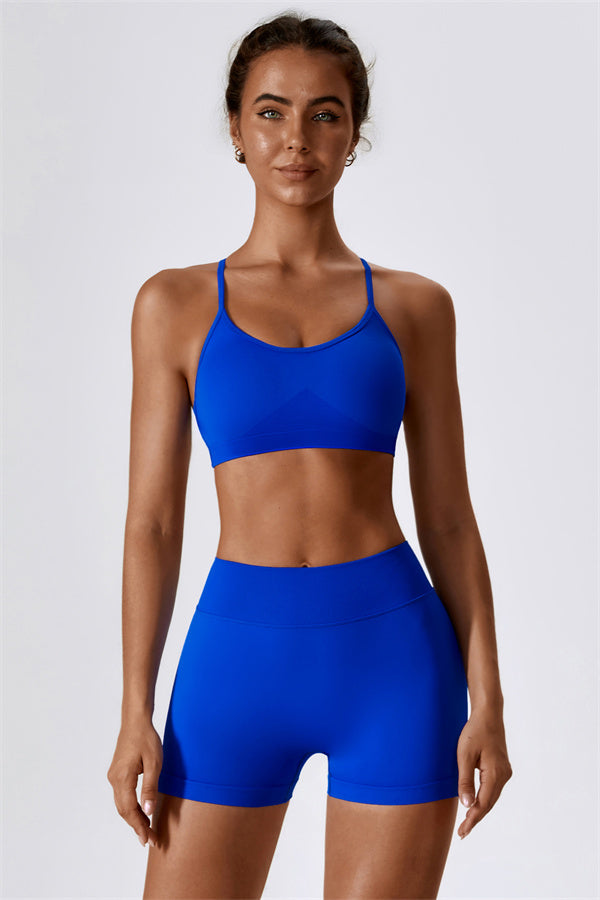 The Nova Luxe Sports Bra Shorts 2-Piece Set
