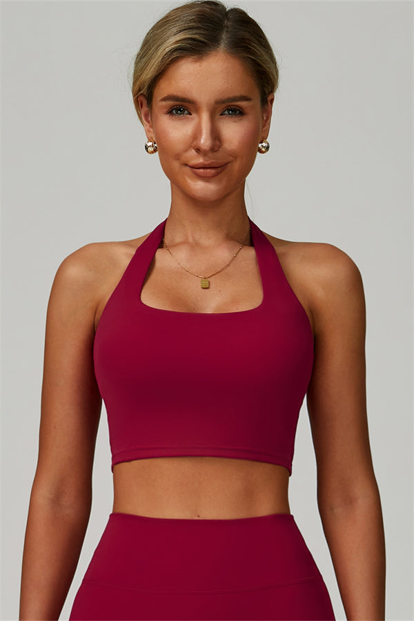 The Seraphine Halter Crop Top