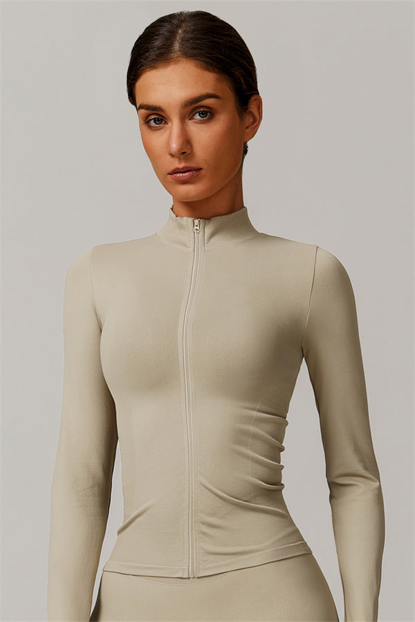 The Nova Luxe Jacket Almond