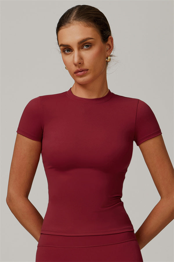 The Natalia T-shirt Burgundy