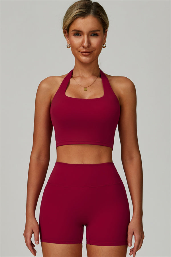 The Seraphine Halter Crop Top