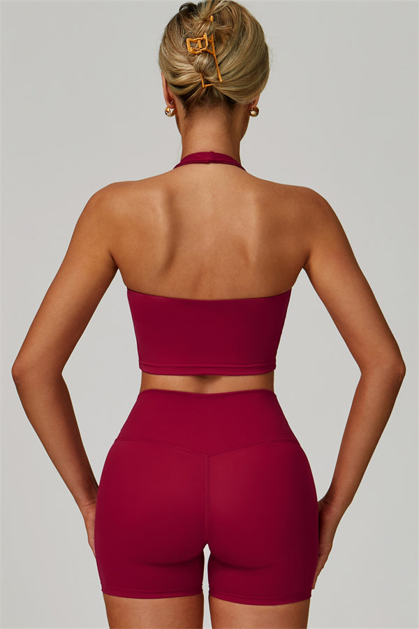 The Seraphine Halter Crop Top