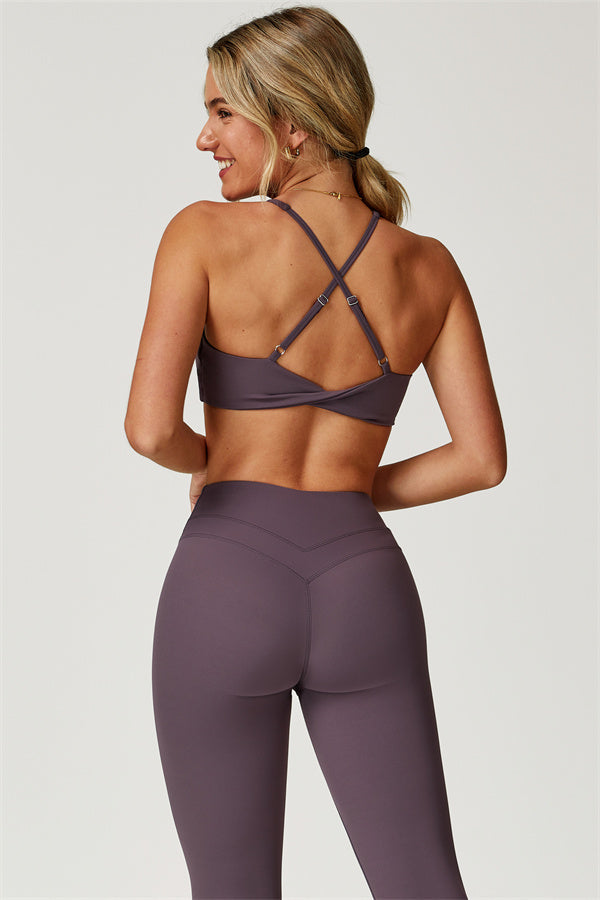 The Enigma Sports Bra Leggings 2-Piece Set Coral