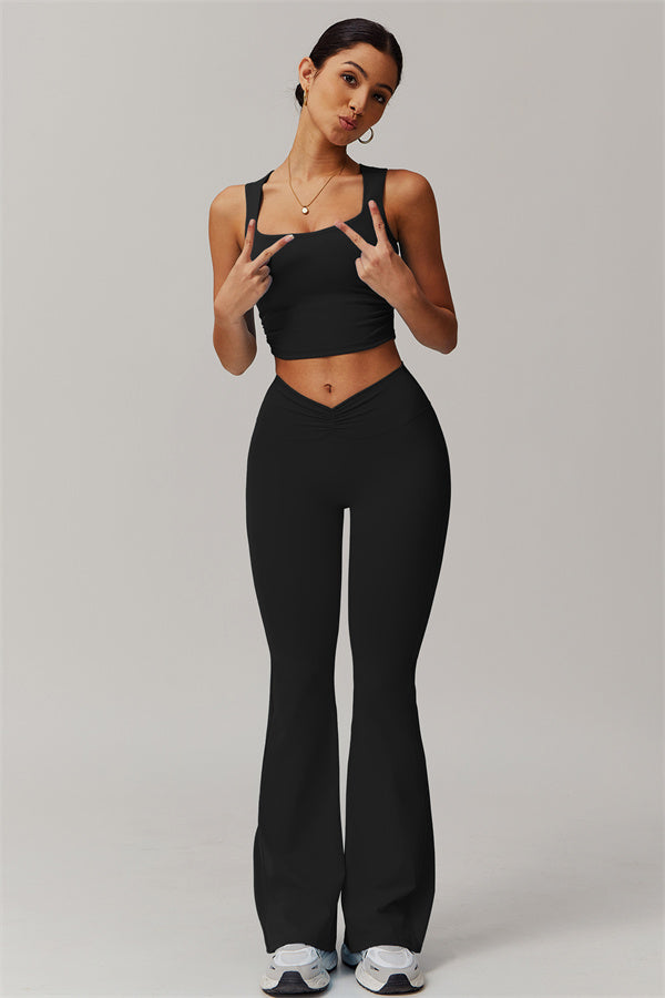 The Balance Crop Top Flares 2-Piece Set