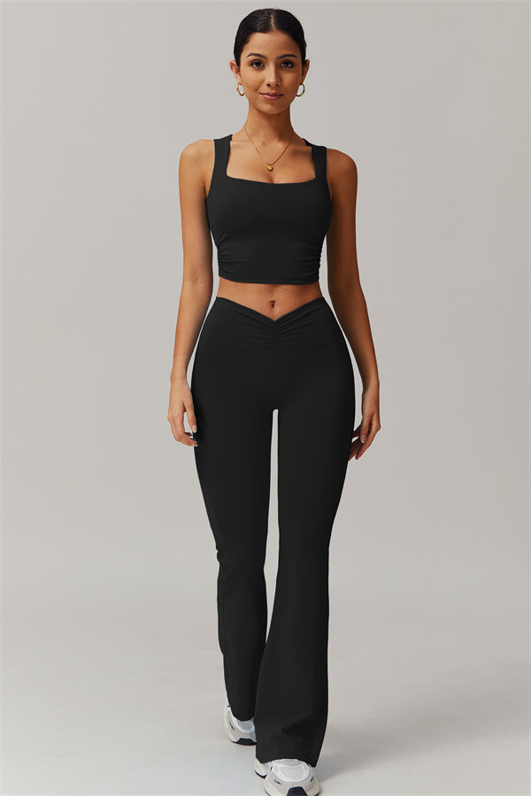 The Balance Crop Top Flares 2-Piece Set