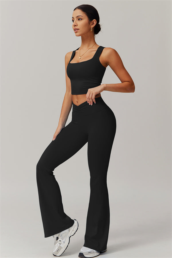 The Balance Crop Top Flares 2-Piece Set