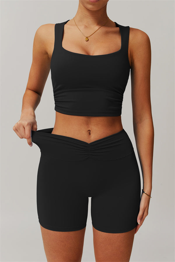 The Balance Crop Top Shorts 2-Piece Set